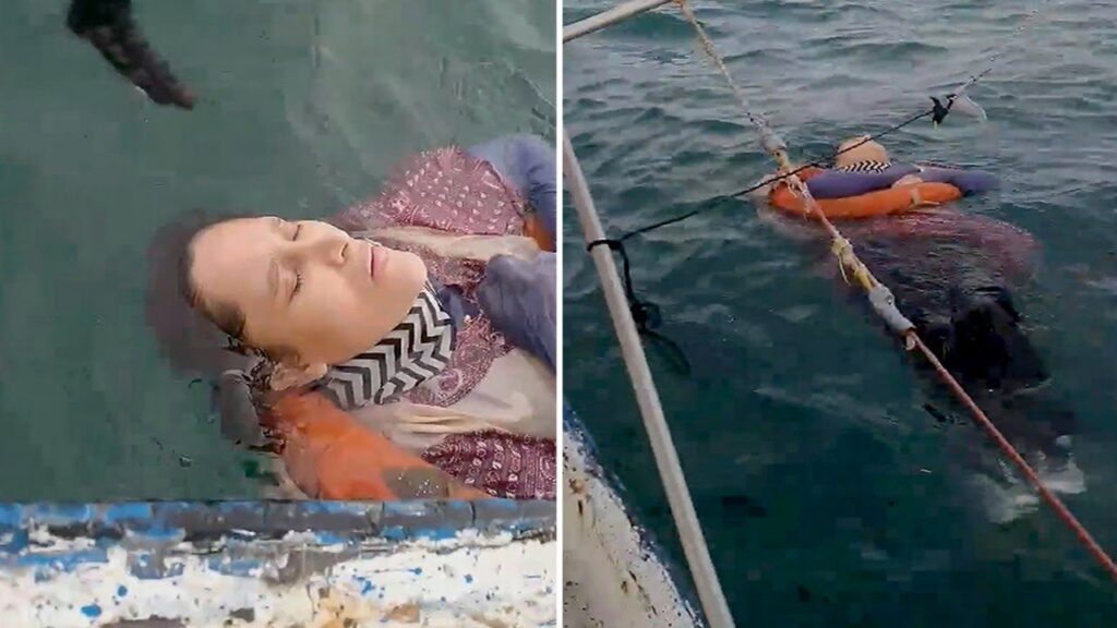 Woman who jumped into the sea to die... two years later?