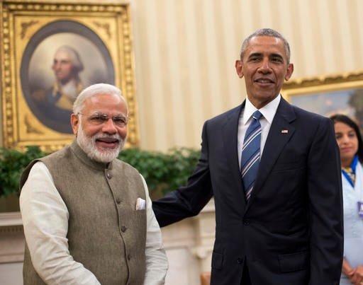 Obama praises Modi