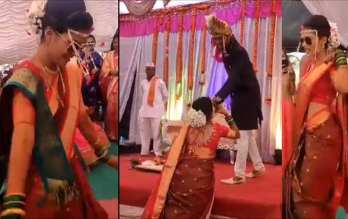 maharashtra bride entry dance