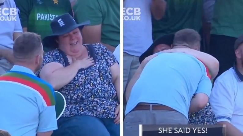 Proposal During England vs Pakistan Match