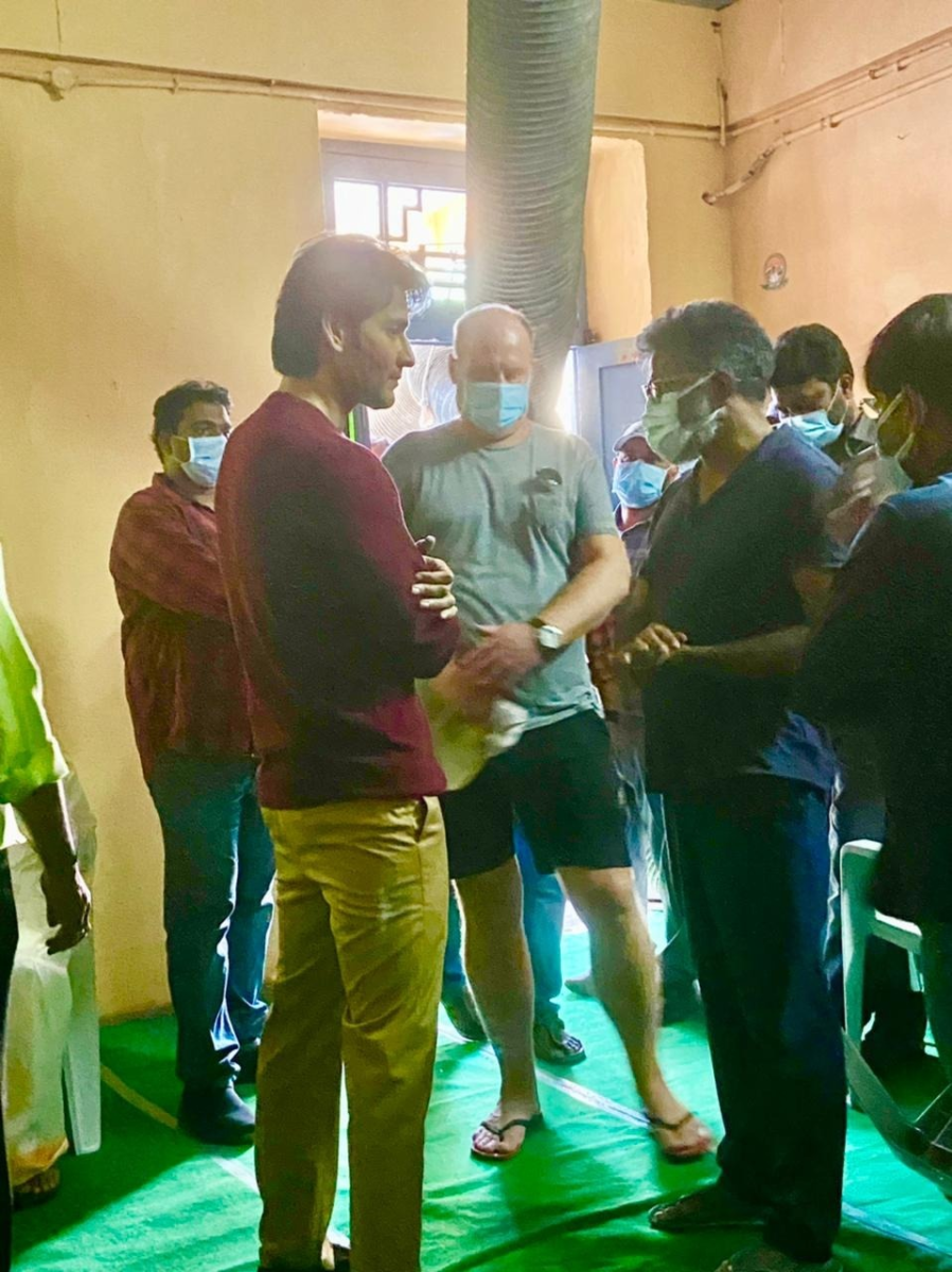 Mahesh Babu At Pushpa Shooting Spot