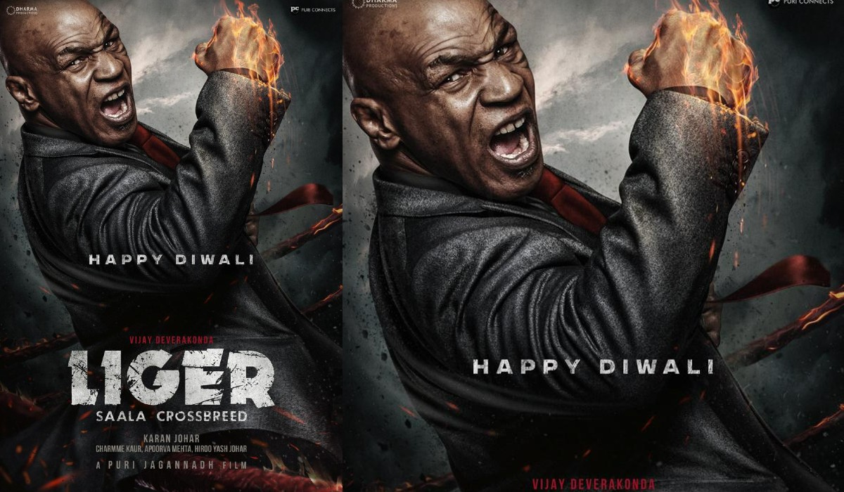 as a diwali gift mike tyson poster released from liger movie