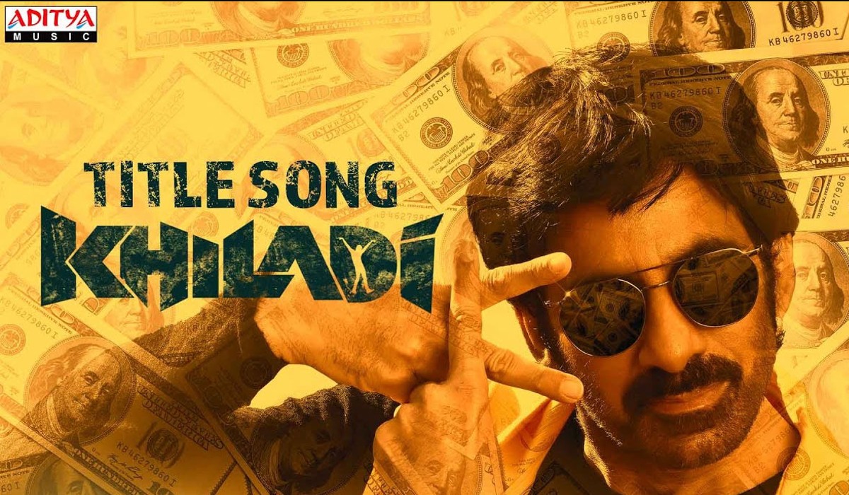 title song released from ravi teja khiladi movie as diwali gift