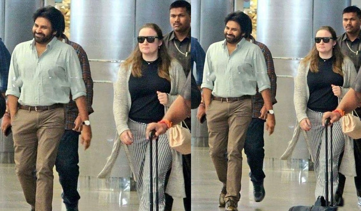 power star pawan kalyan going to russia with his wife and children