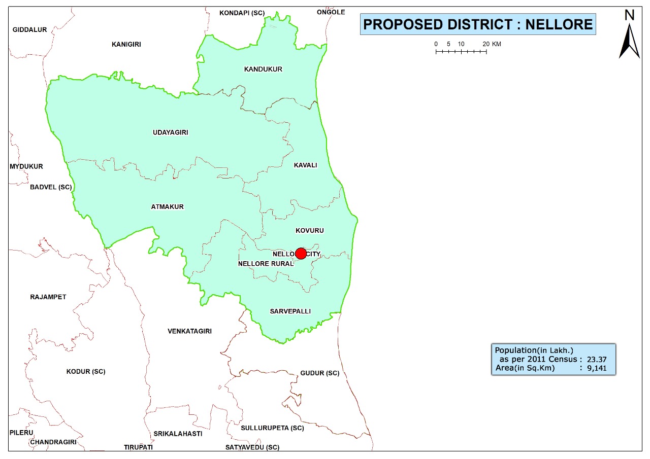 Nellore District Map