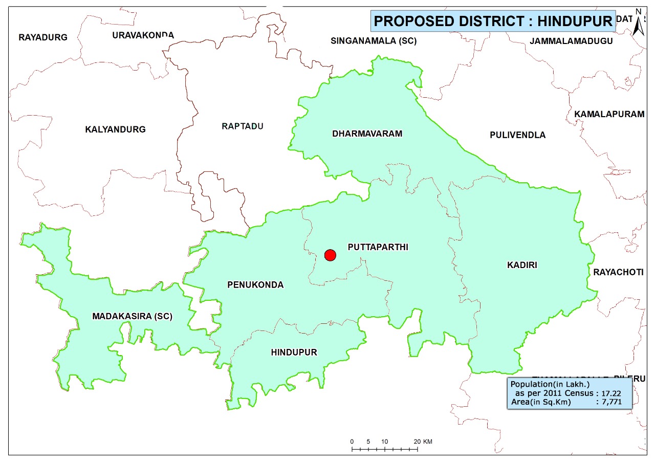 Hindupur District Map