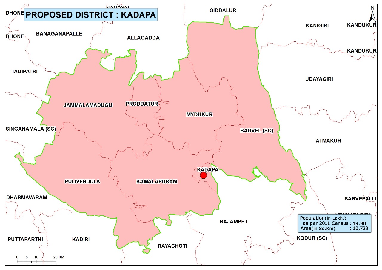 Kadapa District Map