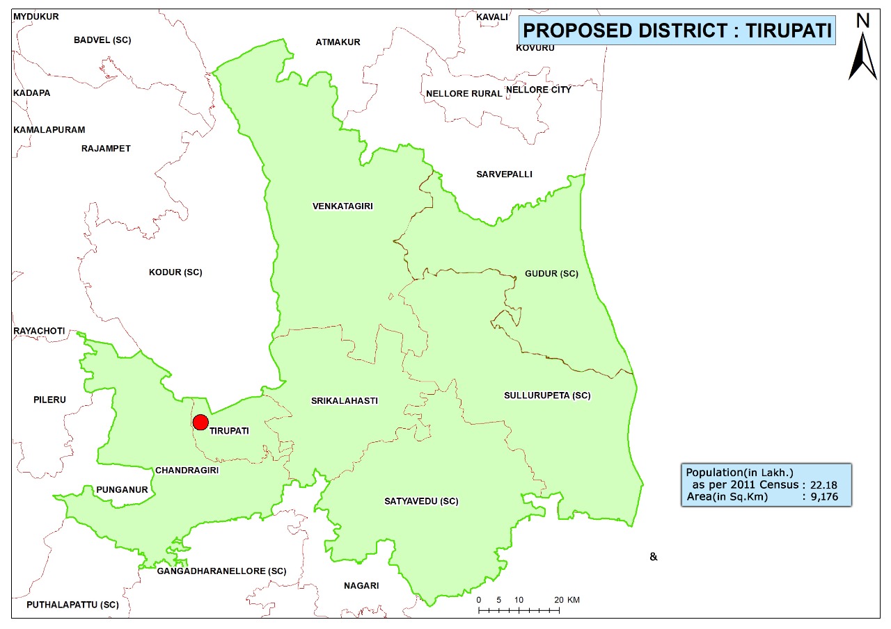 Tirupati District Map