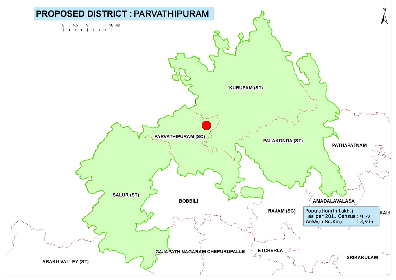 Parvathipuram District Map