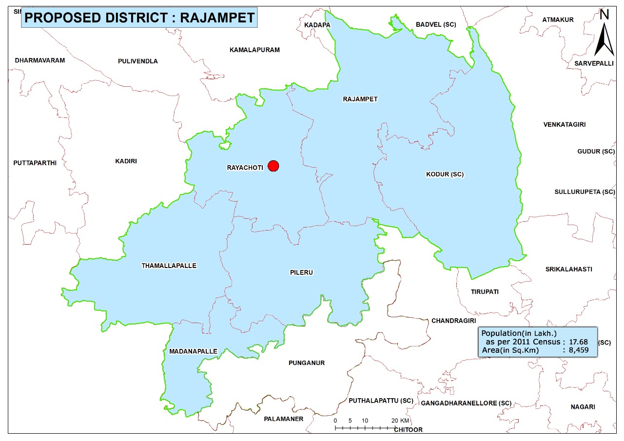 Rajampet District Map