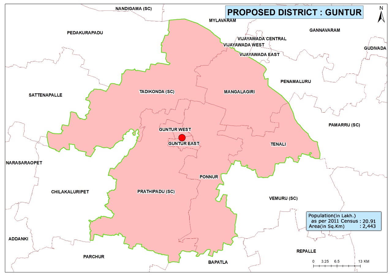 Guntur District Map