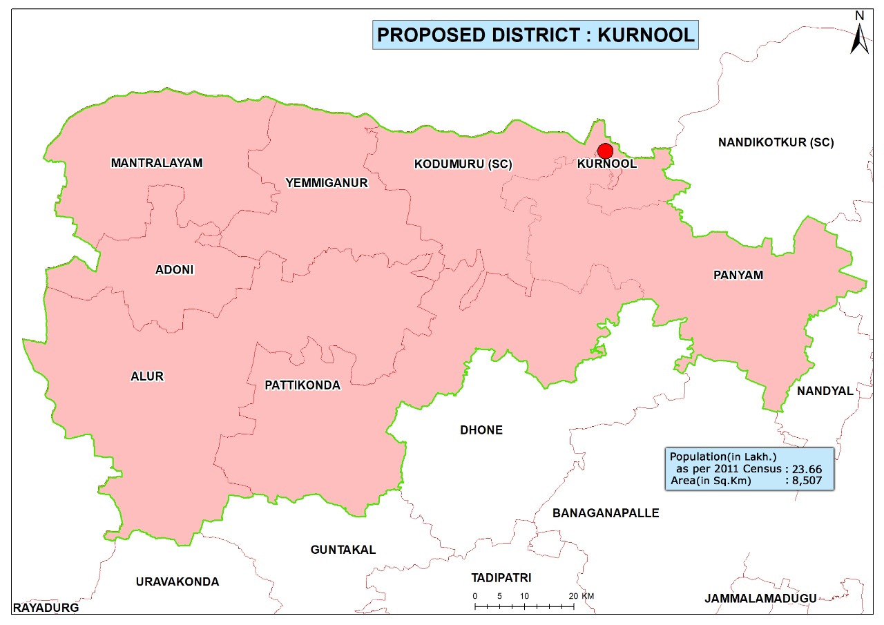 Kurnool District Map