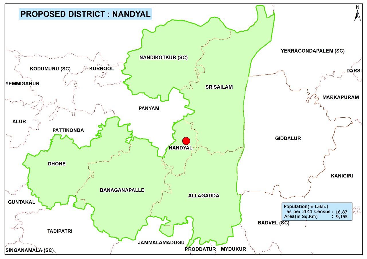 Nandyal District Map