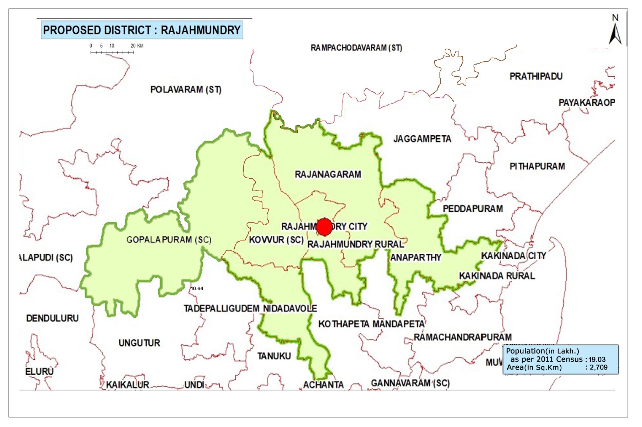 Rajahmundry District Map