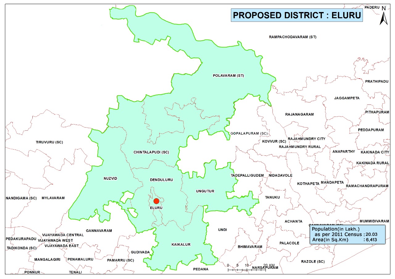 Eluru District Map