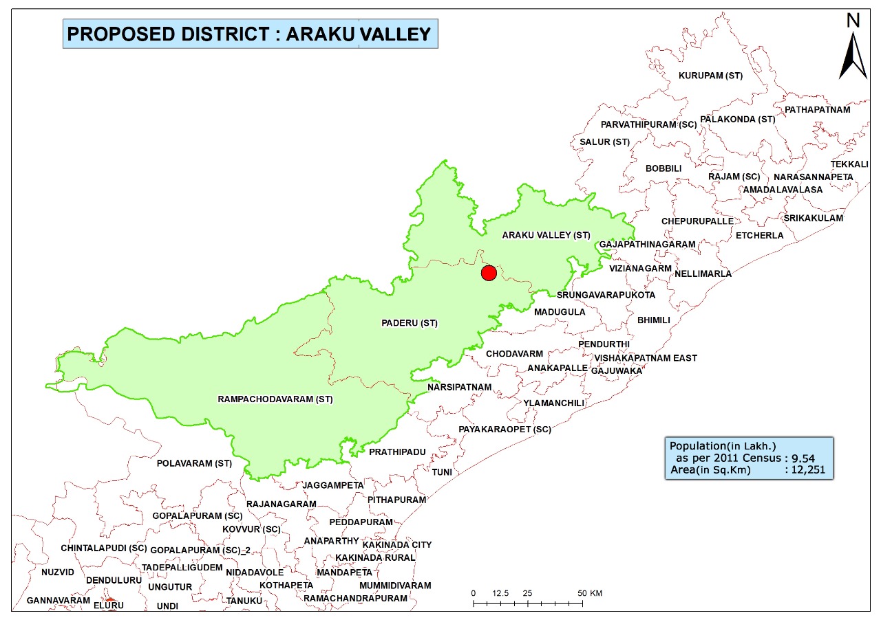 Araku Valley District Map