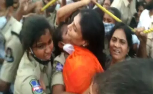 YS Sharmila Arrest
