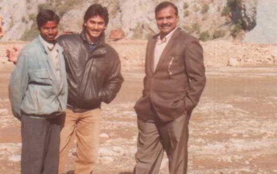 YS Jagan Mohan Reddy With His Father YS Rajasekhar Reddy