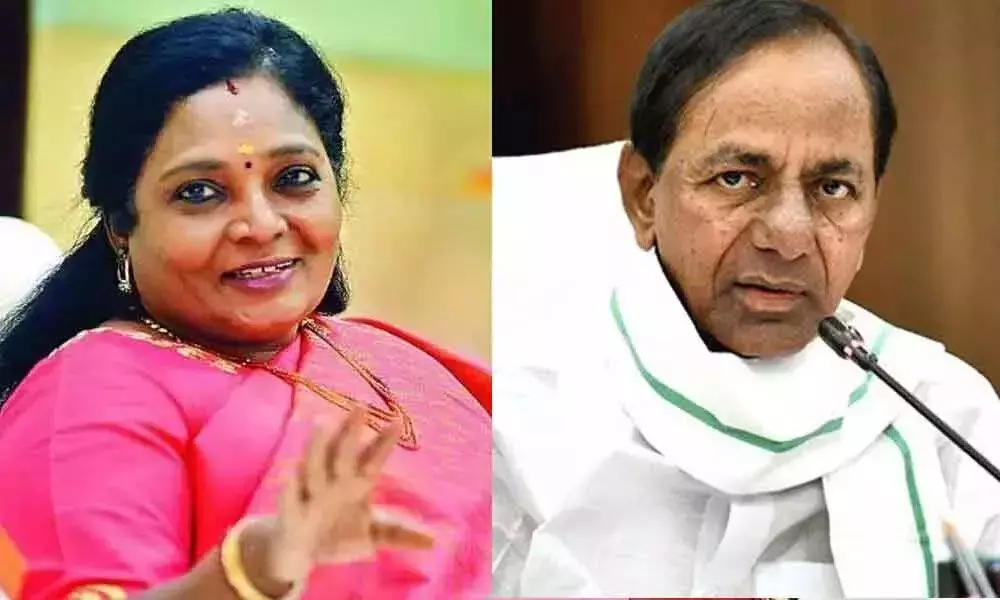 CM KCR- Governor Tamilisai