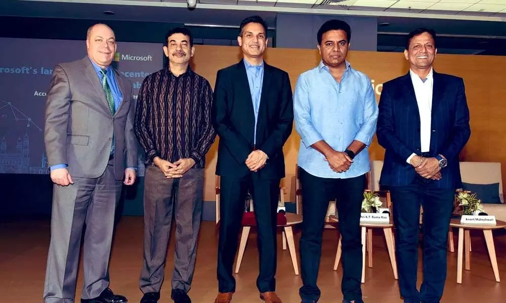 Microsoft Data Center came to Hyderabad with the help of KTR