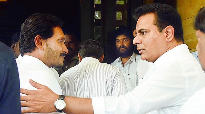 Jagan- Telangana Ministers