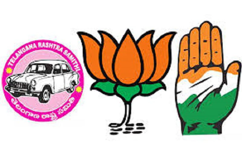 BJP- Congress and TRS