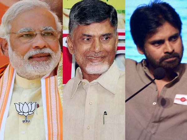 Pawan Kalyan- Chandrababu Meets Modi