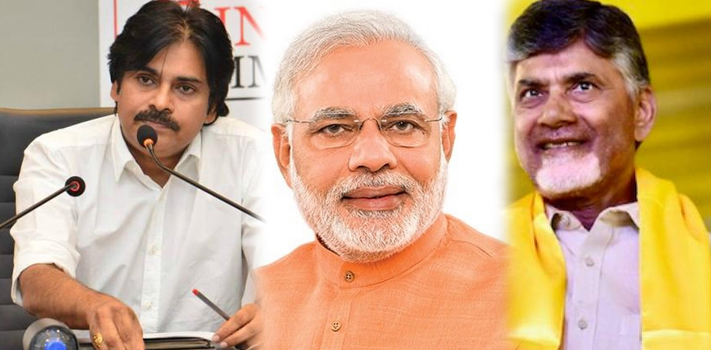 Pawan Kalyan- Chandrababu Meets Modi