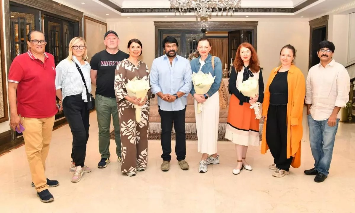 Representatives of Russian cinema met Chiranjeevi